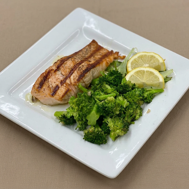 Grilled Salmon.